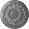 Ekena Millwork Colton Ceiling Medallion (Fits Canopies up to 4 3/4"), Hand-Painted Silver, 15 3/4"OD x 1 1/2"P CM15CNSLS - alternate 1